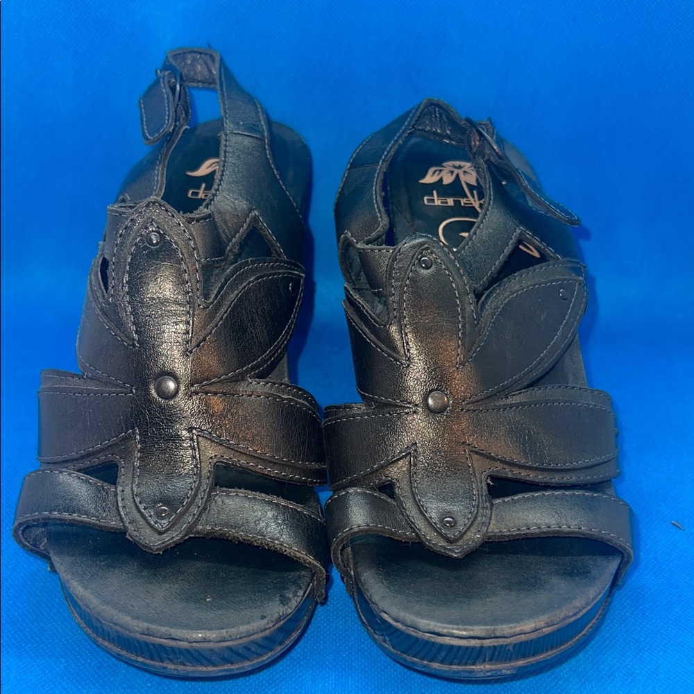 Black Leather Sandals